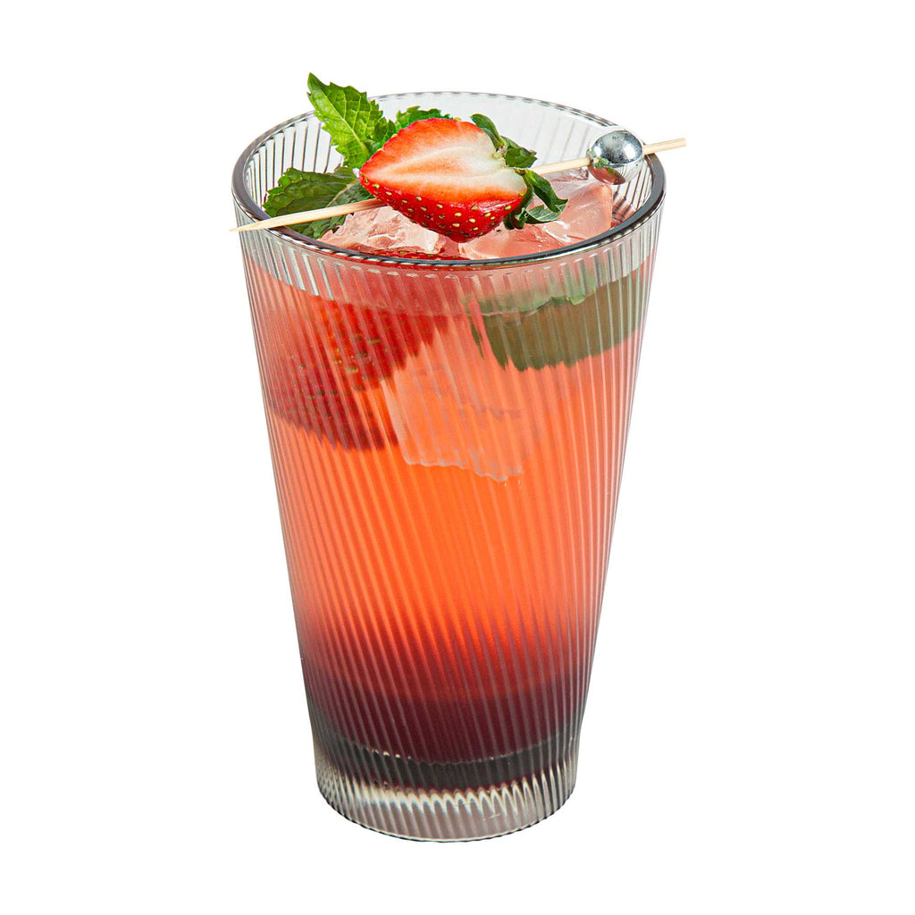 Bev Tek 14 oz Gray SAN Plastic Tumbler - 6 count box