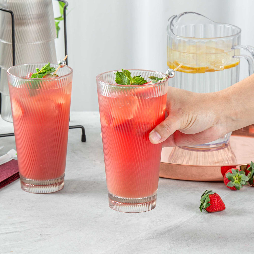 Bev Tek 20 oz Clear SAN Plastic Tumbler - 48 count box