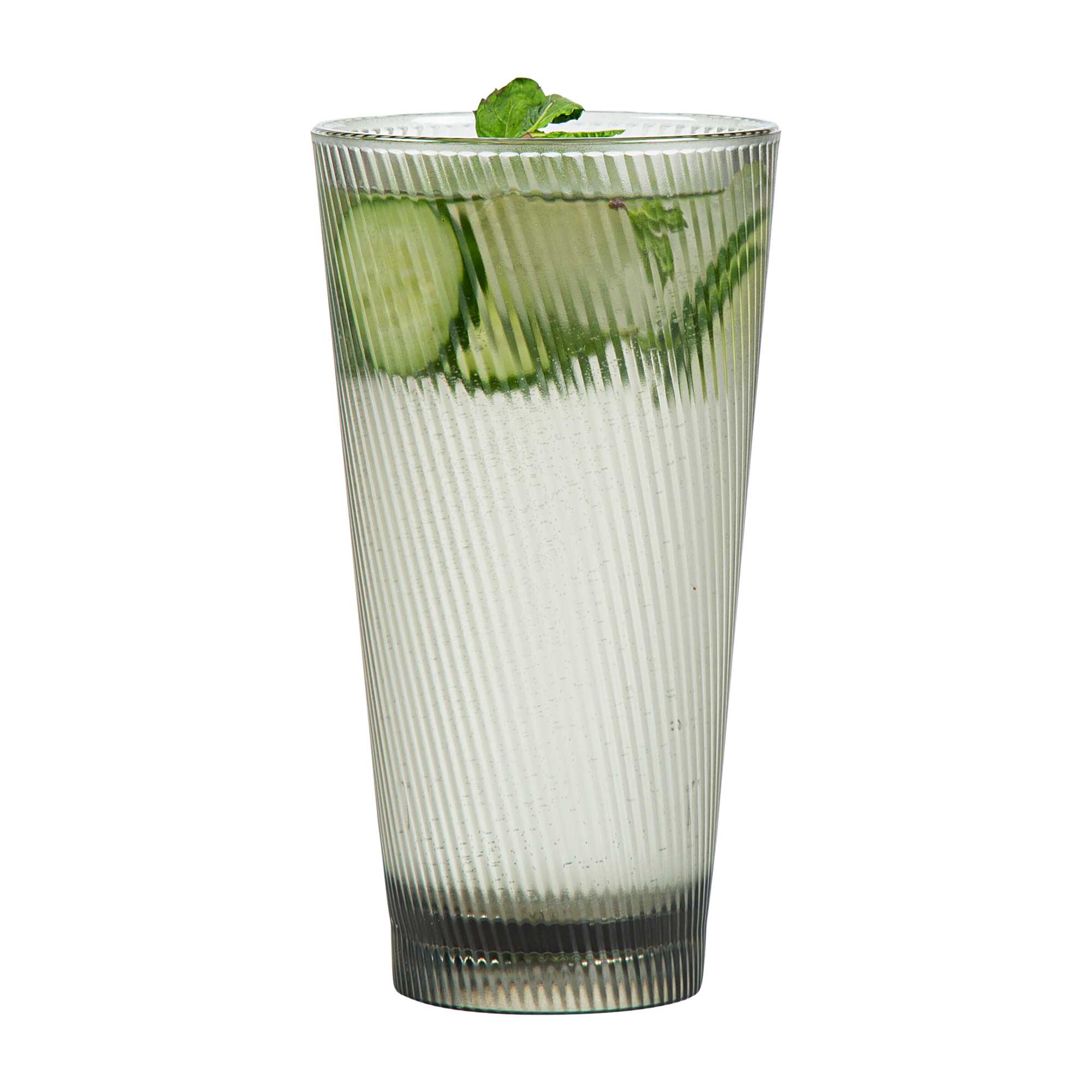 Bev Tek 20 oz Gray SAN Plastic Tumbler - 6 count box