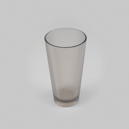 Bev Tek 20 oz Gray SAN Plastic Tumbler - 48 count box