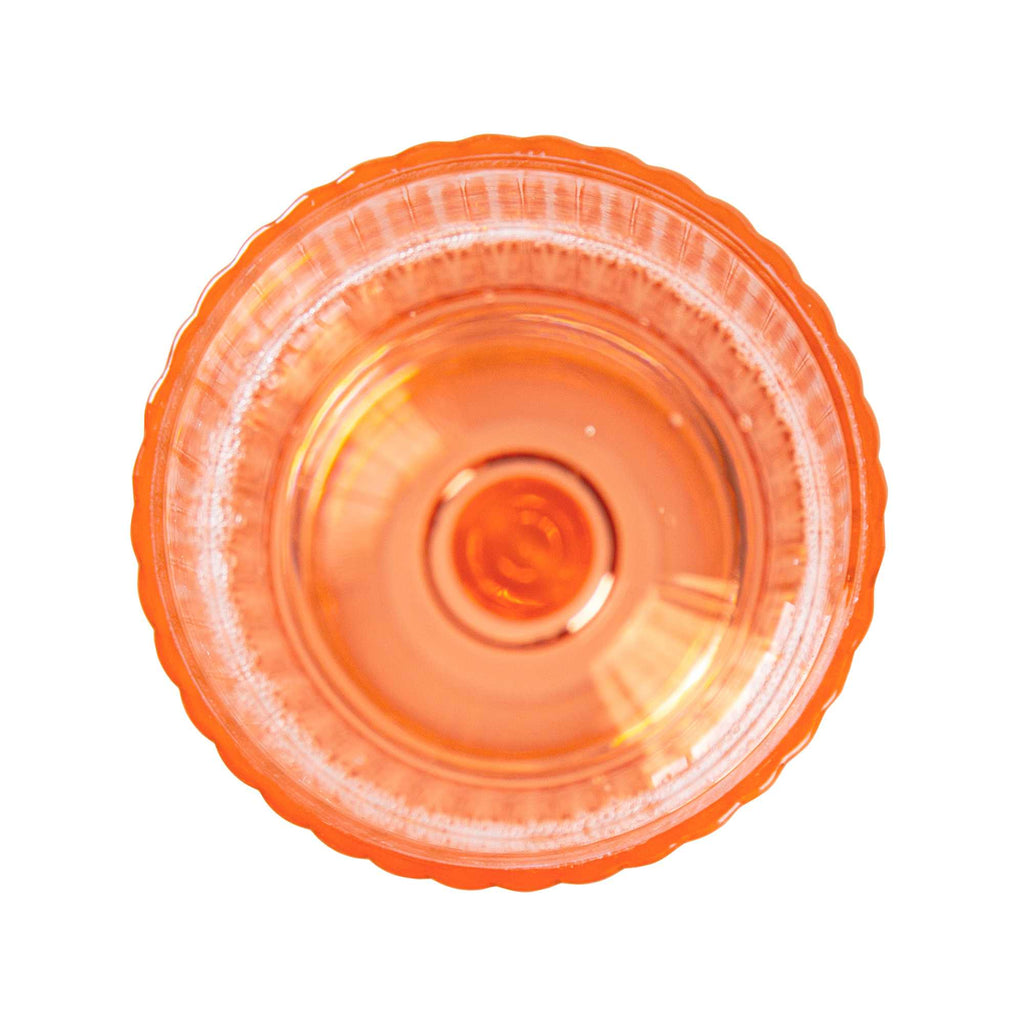 Bev Tek 6 oz Pink SAN Plastic Champagne Flute - 6 count box