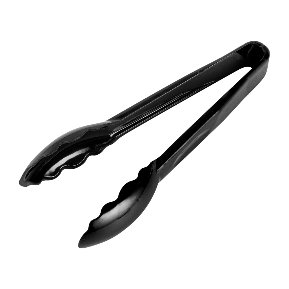 Cater Tek Black Plastic Catering Tongs - 6" - 1 count box