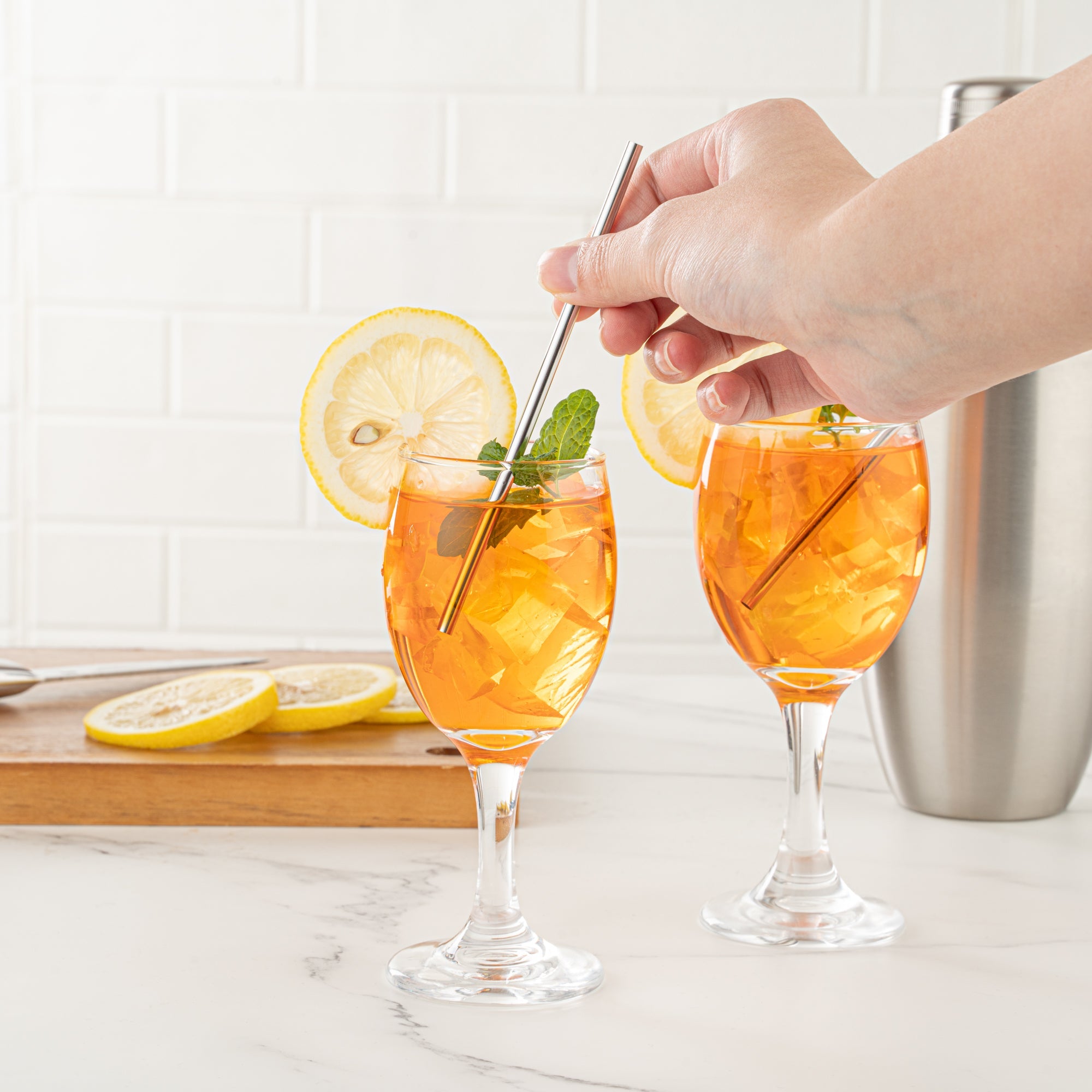 Bar Lux Stainless Steel Straw - 5" - 2 count box
