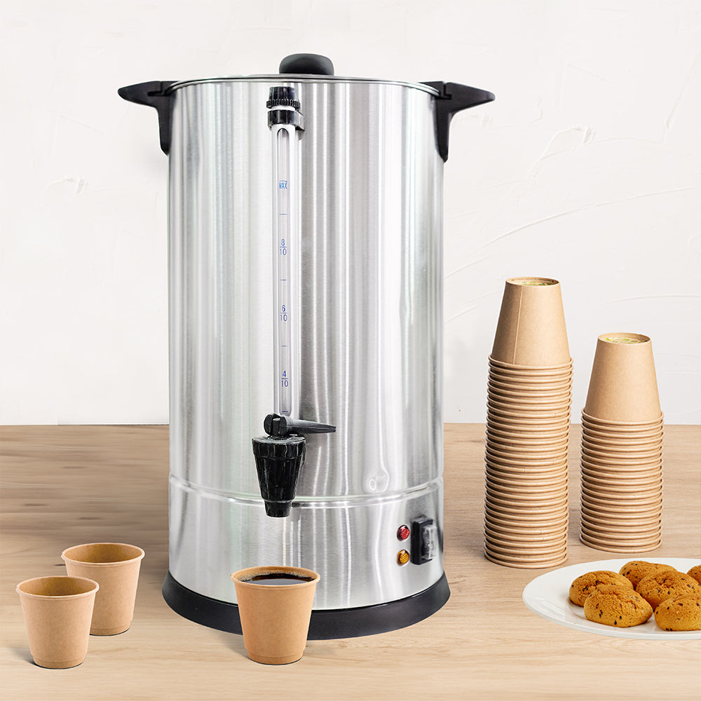 Restpresso Coffee Urn - Silver, Stainless Steel - 950W, 55 Cup - 1 count box