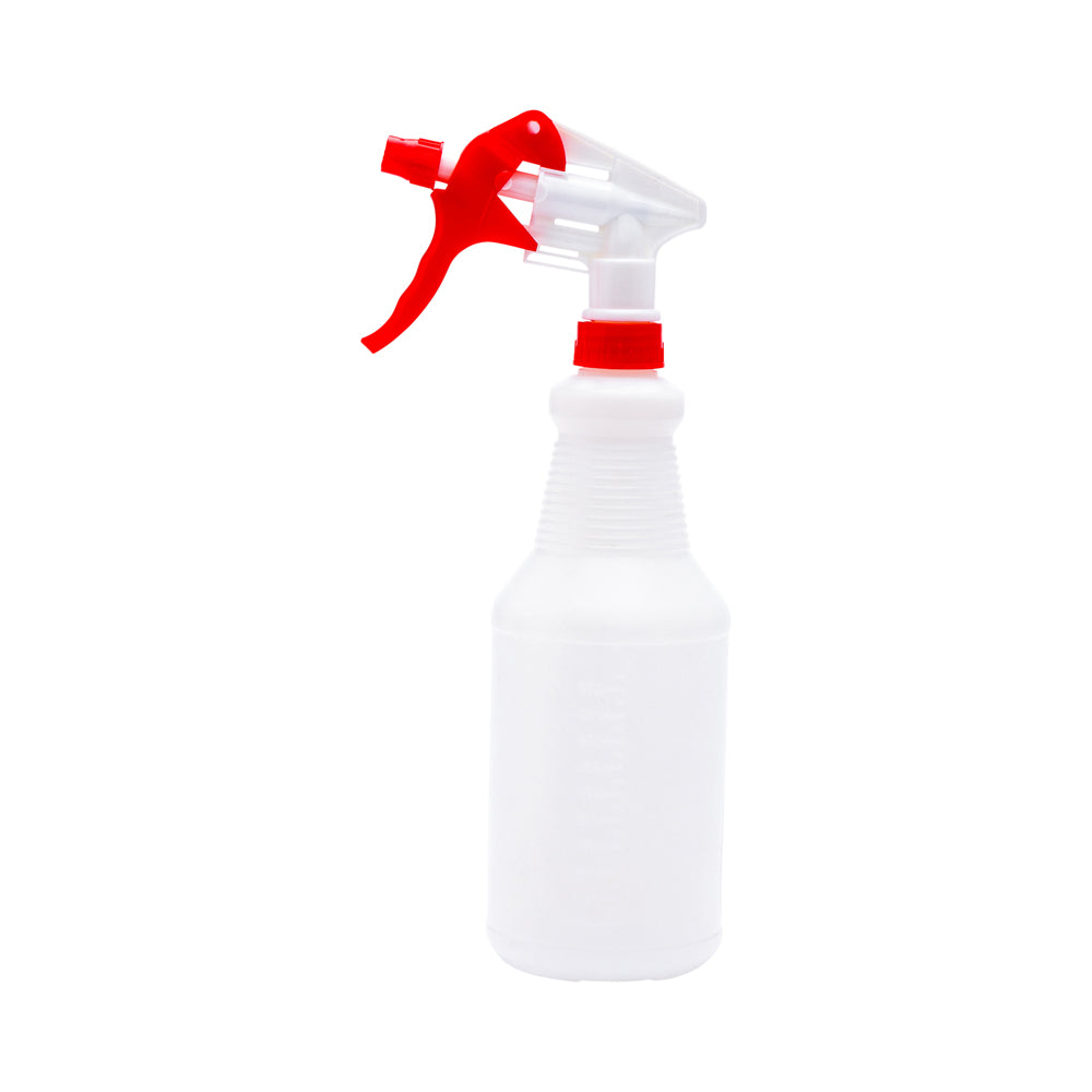RW Clean 25 oz Red Plastic Spray Bottle - Adjustable Nozzle - 1 count box