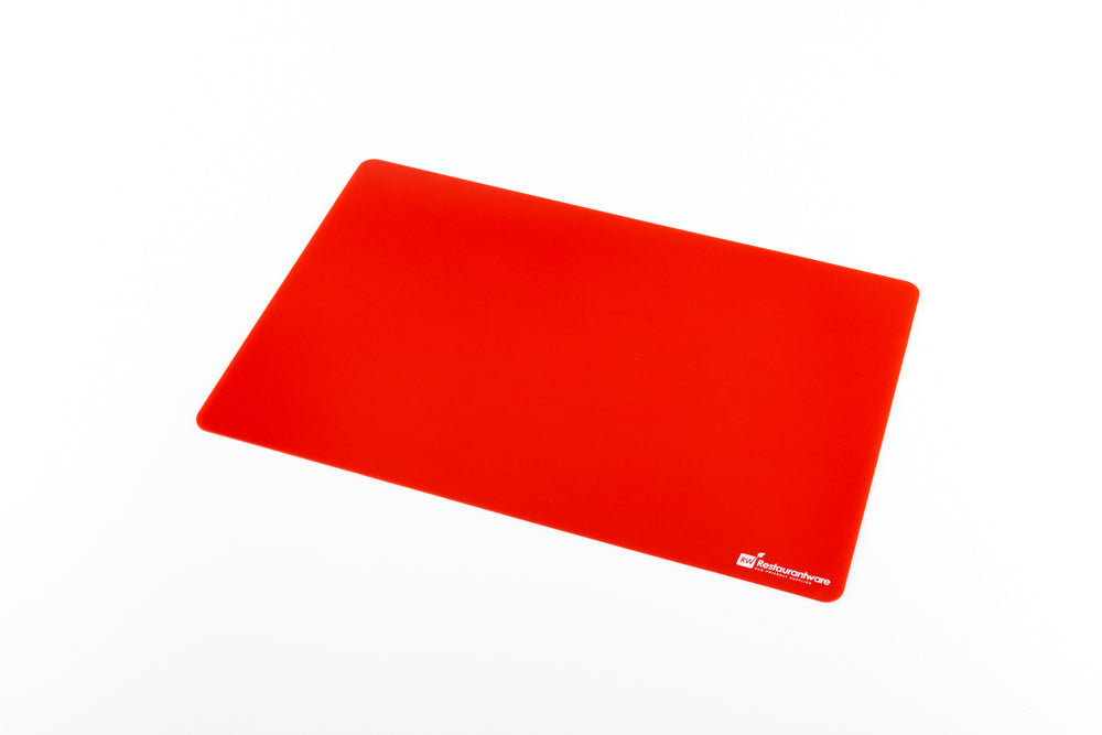 Chef 101 Rectangle Assorted Plastic Flexible Cutting Board / Chopping Mat Set - Includes 4 Mats - 18" x 12" - 1 count box