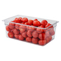 Met Lux Rectangle Clear Plastic Full Size Cold Food Storage Container - 8" Depth - 1 count box