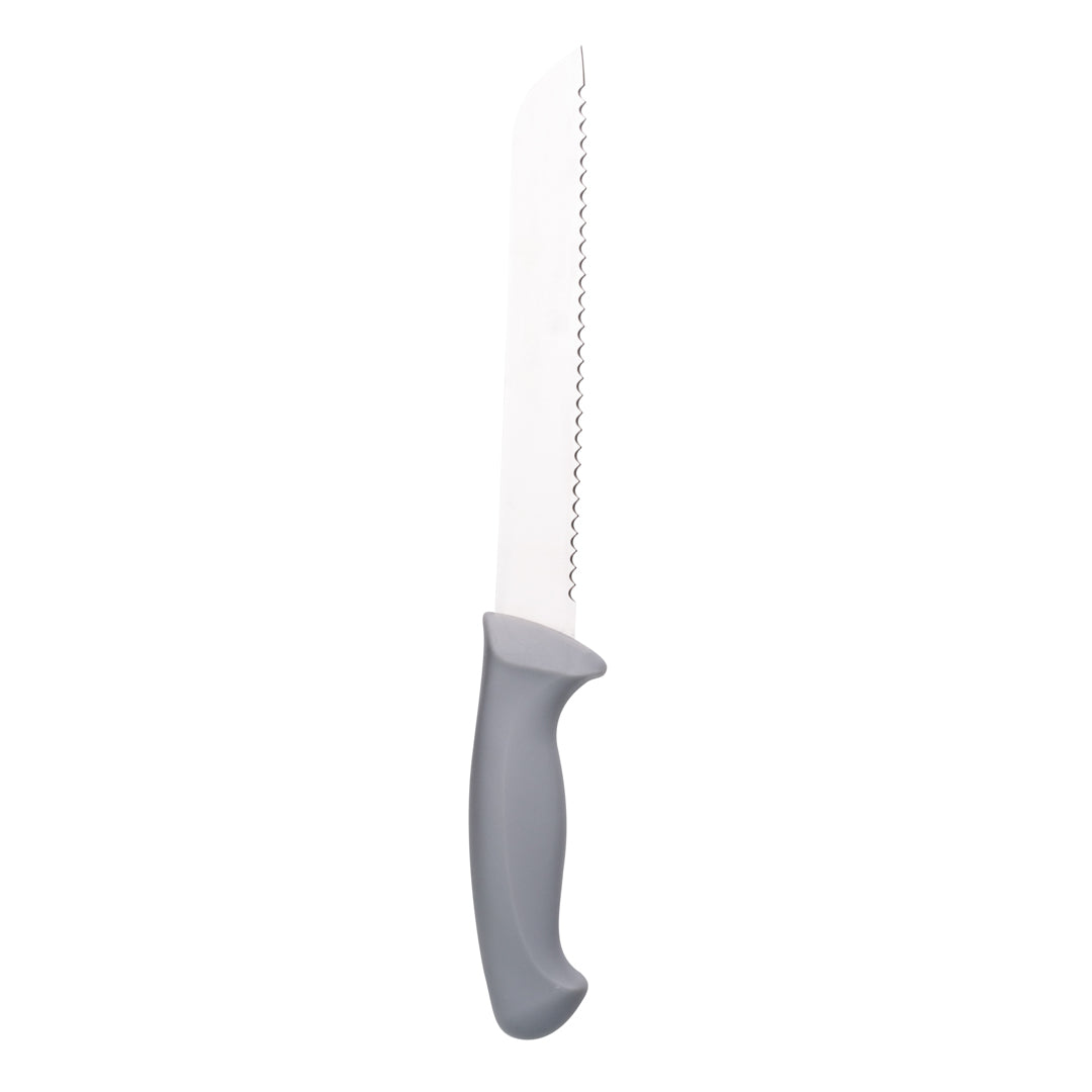 Comfy Grip Gray Stainless Steel 8" Bread Knife - 1 count box