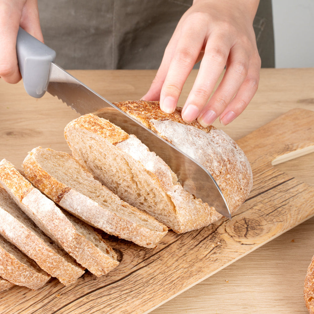 Comfy Grip Gray Stainless Steel 8" Bread Knife - 1 count box