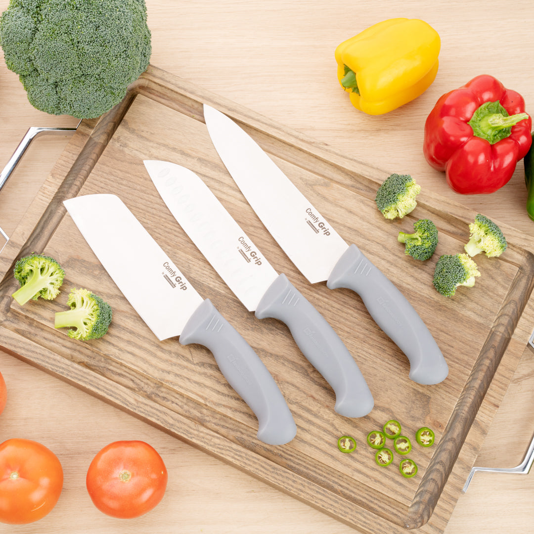 Comfy Grip Gray Stainless Steel 6.5" Vegetable Knife - 1 count box