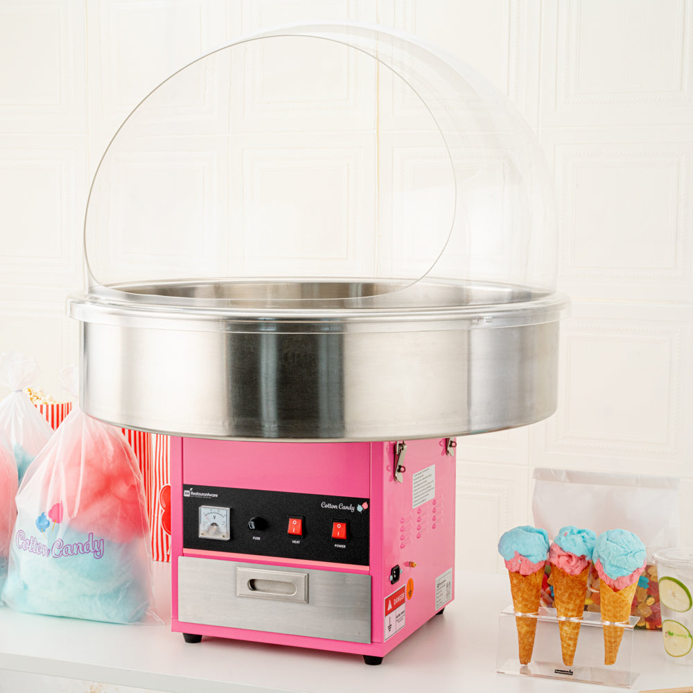 Hi Tek Clear Acrylic Bubble Cover Shield - fits 28" Cotton Candy Machine - 1 count box