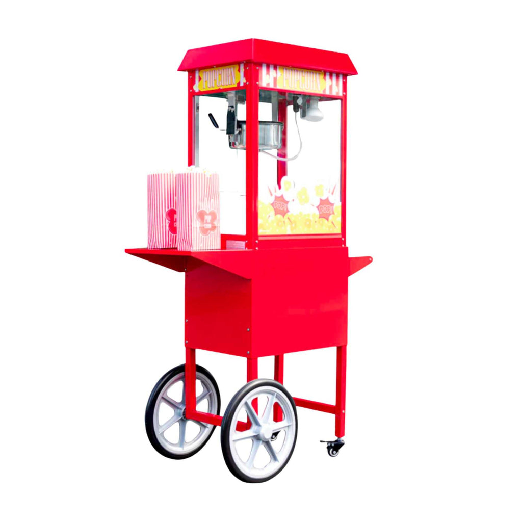 Hi Tek 8 oz Red Stainless Steel Popcorn Machine - 1 count box