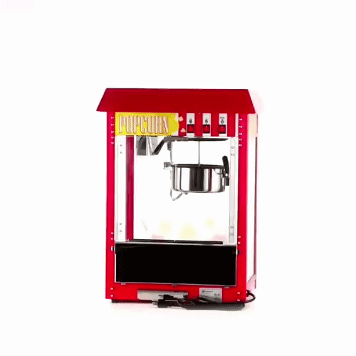 Hi Tek 8 oz Red Stainless Steel Popcorn Machine - 1 count box