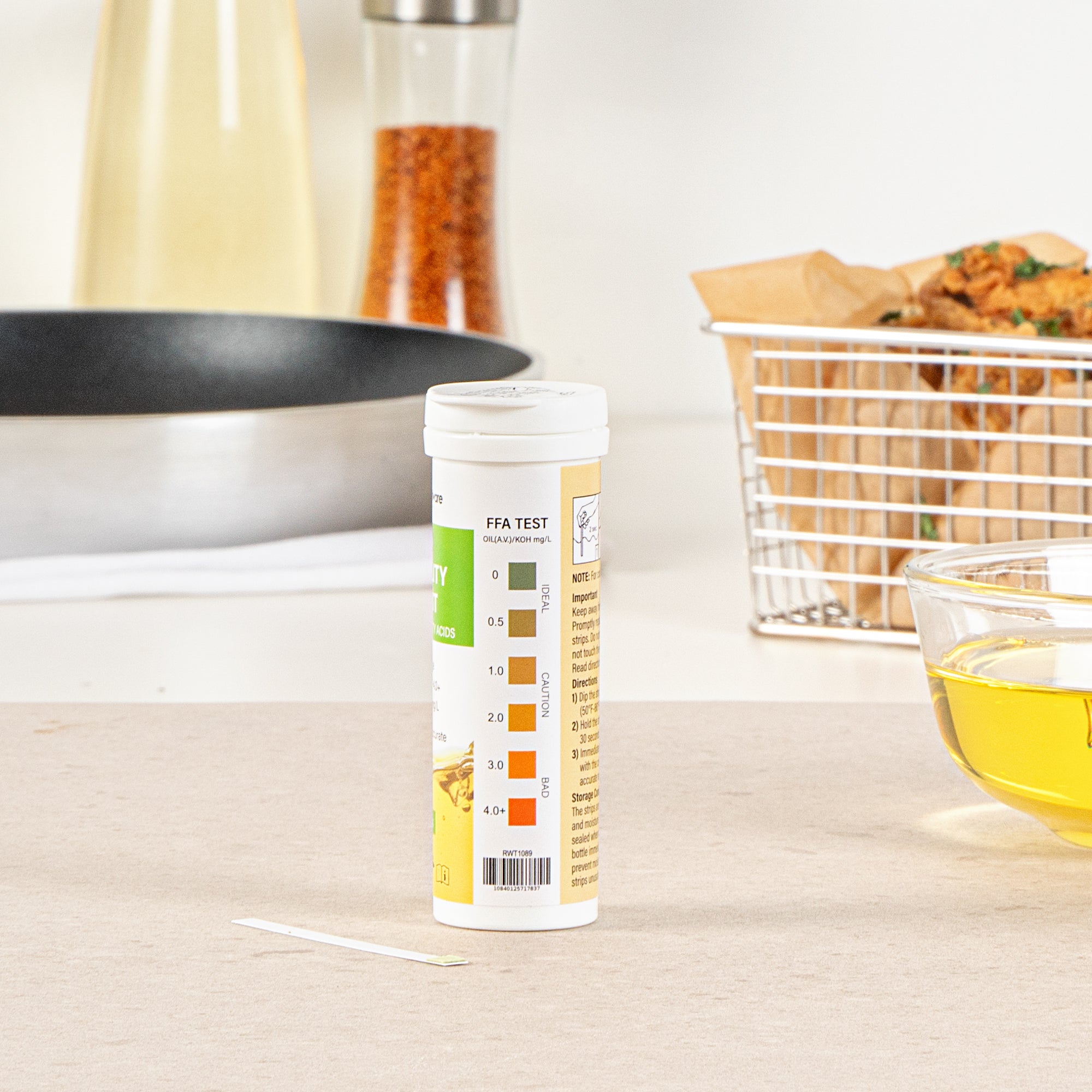 Be Safe Frying Oil Quality Test Strip - Low Range - 100 count box