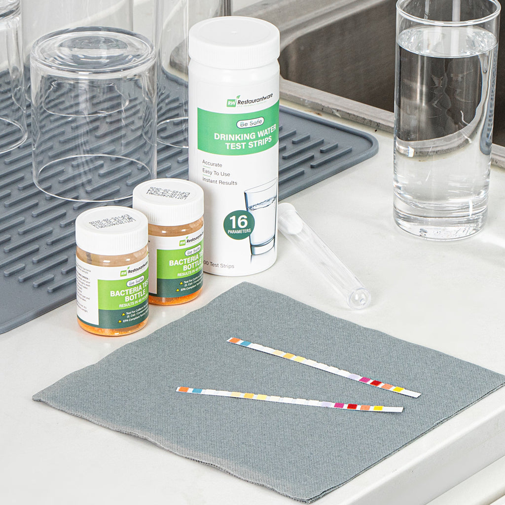 Be Safe 17-in-1 Premium Drinking Water Test Strip - Includes 2 Bacteria Tests - 100 count box
