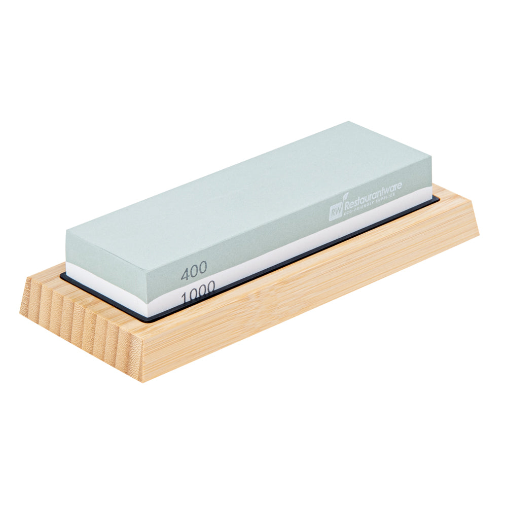 Sensei Whetstone Knife Sharpening Set - 400/1000, Non-Slip Base - 1 count box