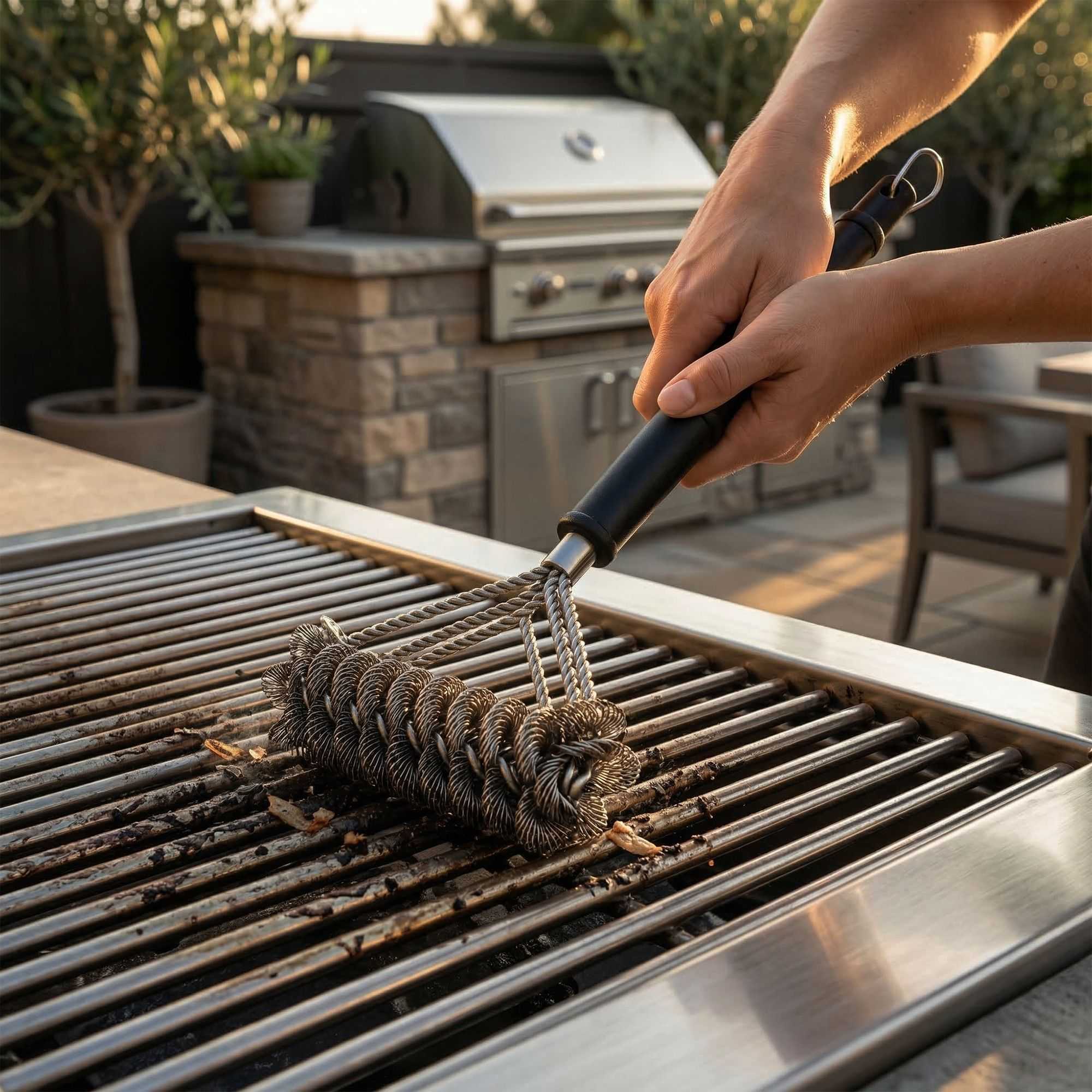Met Lux Grill Brush / Scraper - Bristle Free - 16" - 1 count box