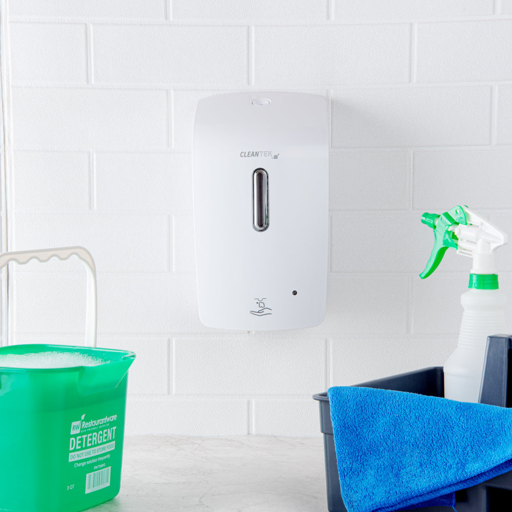 Clean Tek Professional 33 oz White Automatic Soap Dispenser - for Foam Soap - 1 count box