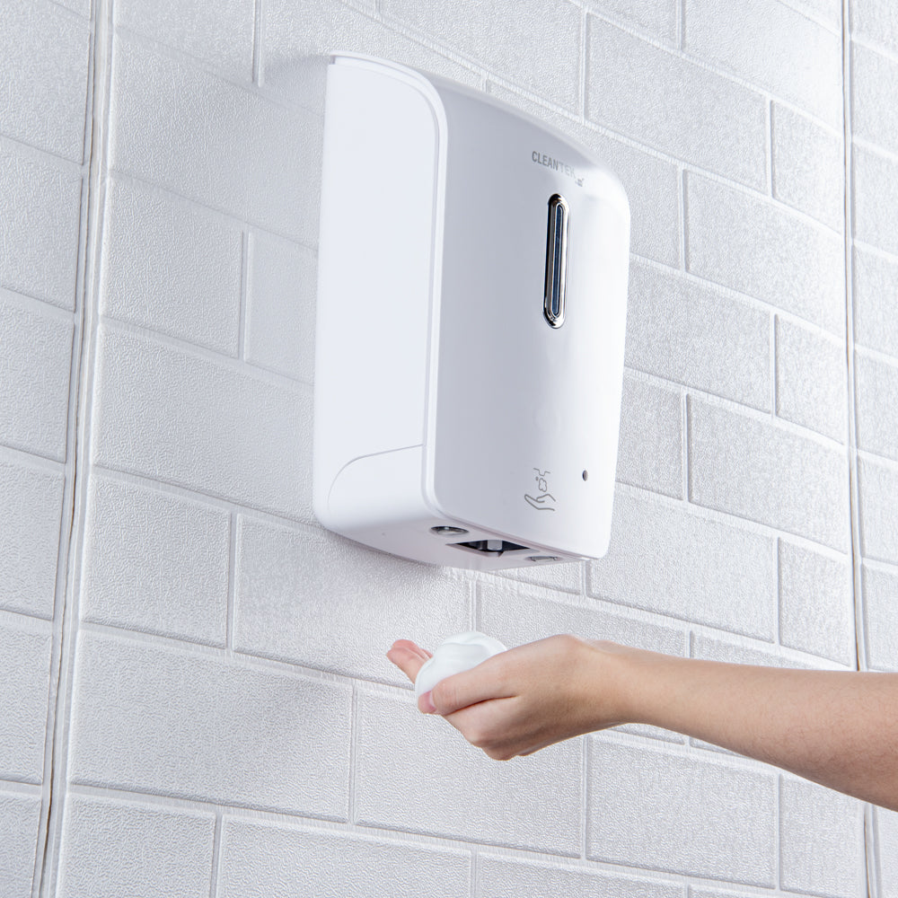 Clean Tek Professional 33 oz White Automatic Soap Dispenser - for Foam Soap - 1 count box