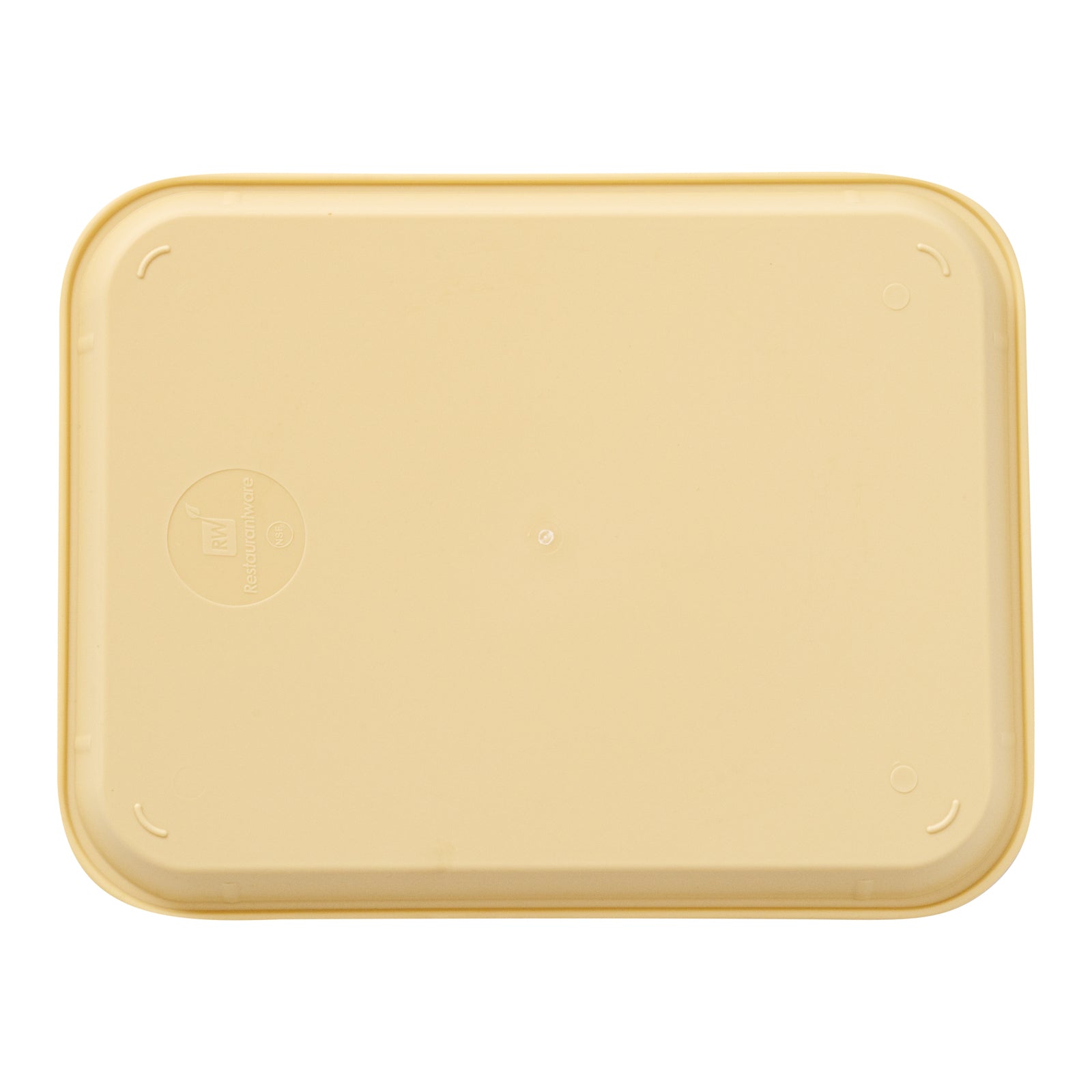 Chef 101 Rectangle Beige Plastic Fast Food Tray - 12" x 16" - 50 count box