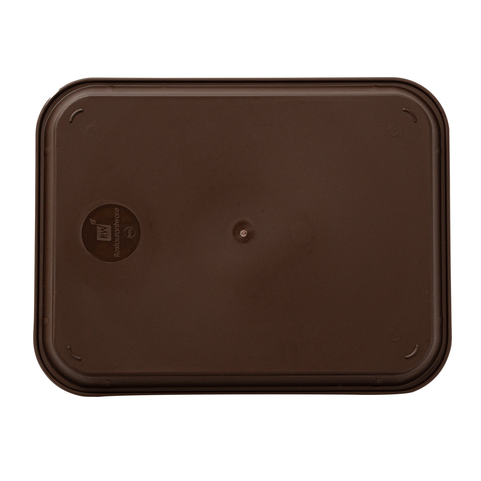Chef 101 Rectangle Brown Plastic Fast Food Tray - 12" x 16" - 1 count box