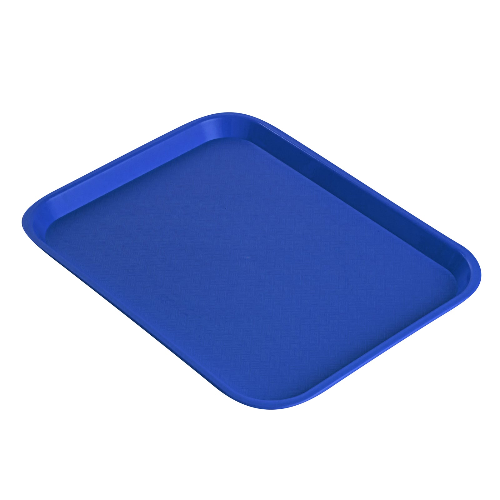 Chef 101 Rectangle Blue Plastic Fast Food Tray - 14" x 18" - 50 count box