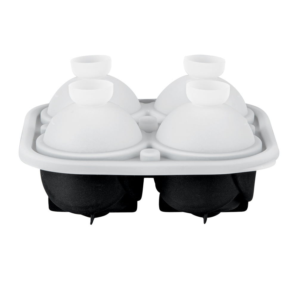 Bar Lux Black Silicone Ice Mold - 2" Rose, 4 Compartments - 1 count box