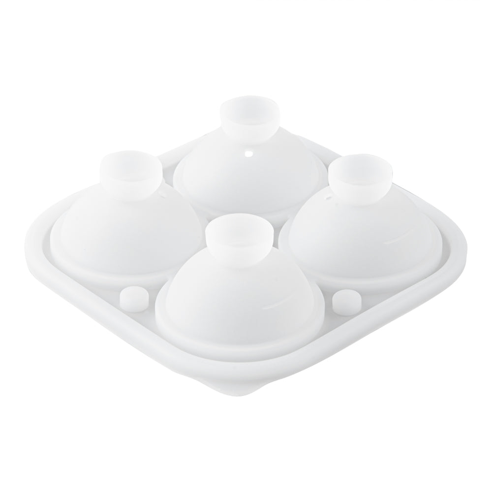 Bar Lux Black Silicone Ice Mold - 2" Rose, 4 Compartments - 1 count box