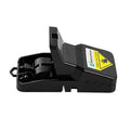 Pest Tek Black Plastic Mouse Trap - Interlocking Teeth, Reusable - 4 1/2" x 2" x 2 1/4" - 6 count box