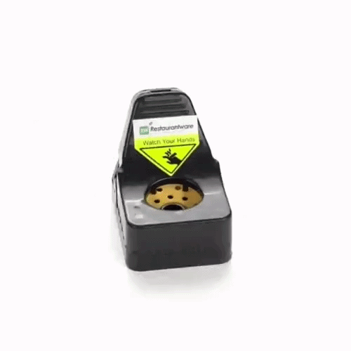 Pest Tek Black Plastic Mouse Trap - Interlocking Teeth, Open Top, Reusable - 4 1/2" x 2" x 2 1/4" - 6 count box