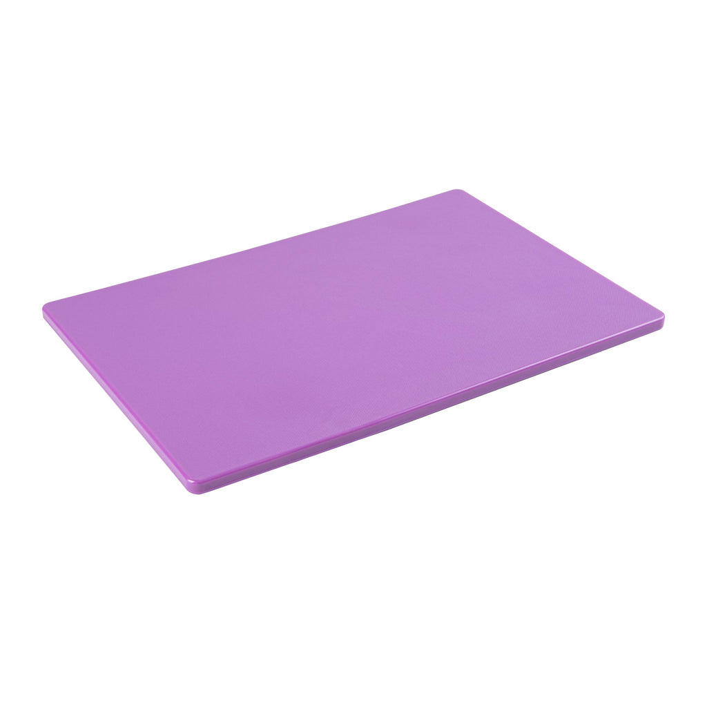 Chef 101 Purple Plastic Cutting Board - 18" x 12" - 10 count box