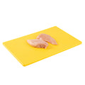 Chef 101 Yellow Plastic Cutting Board - 18" x 12" - 10 count box