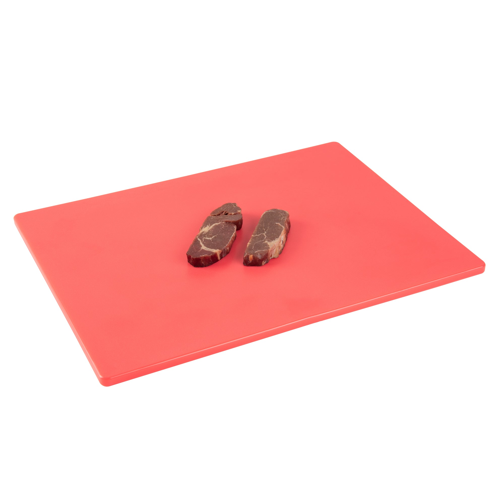 Chef 101 Red Plastic Cutting Board - 20" x 15" - 10 count box