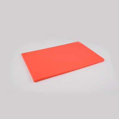 Chef 101 Red Plastic Cutting Board - 20" x 15" - 10 count box