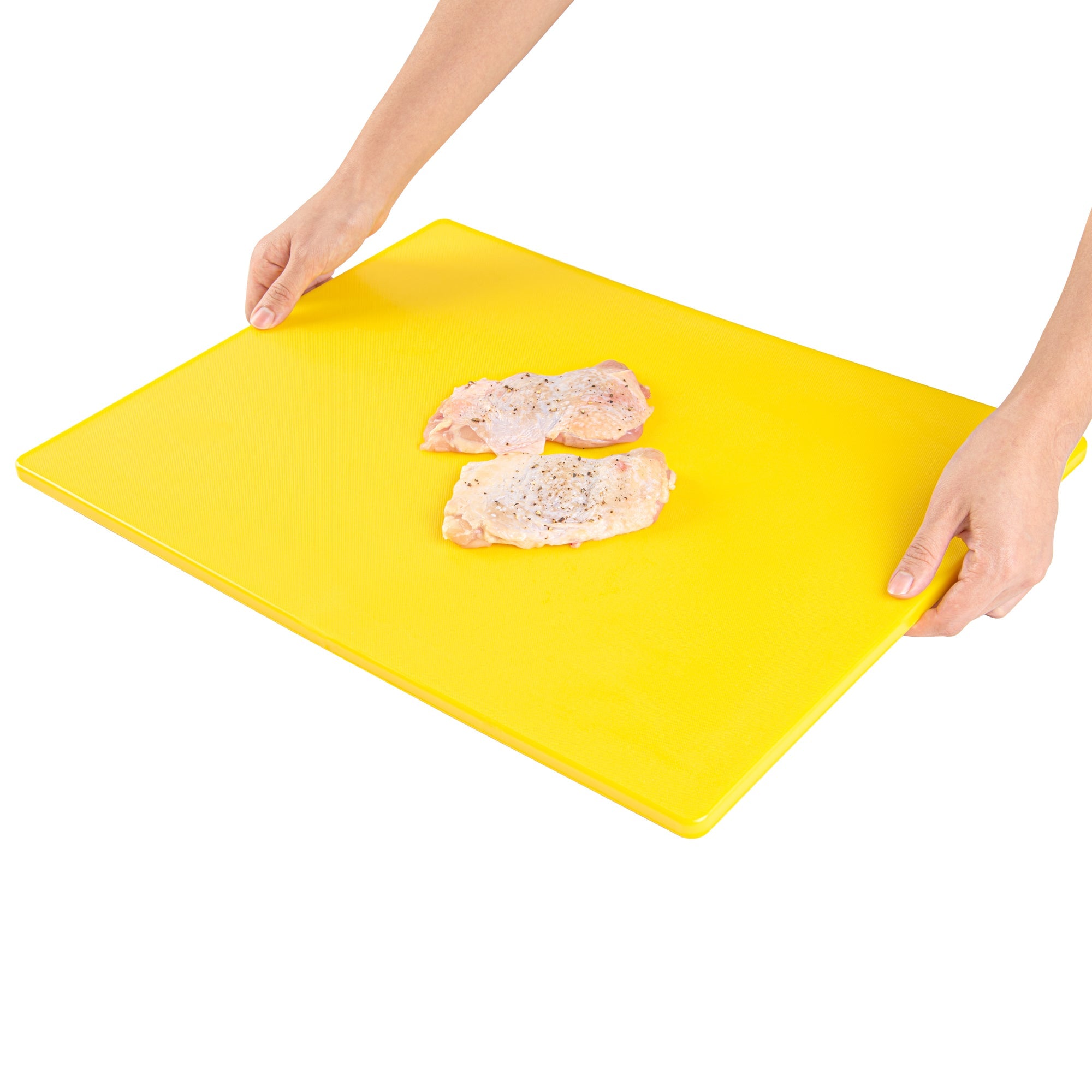 Chef 101 Yellow Plastic Cutting Board - 20" x 15" - 1 count box