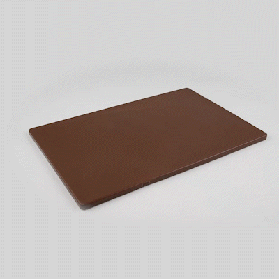 Chef 101 Brown Plastic Cutting Board - 24" x 18" - 10 count box