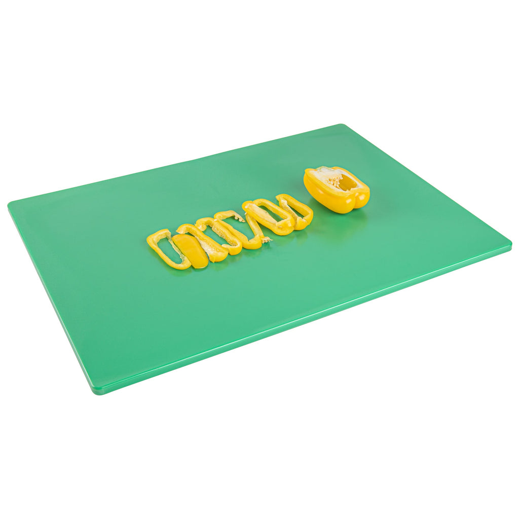 Chef 101 Green Plastic Cutting Board - 24" x 18" - 10 count box