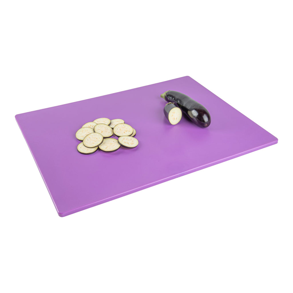 Chef 101 Purple Plastic Cutting Board - 24" x 18" - 10 count box