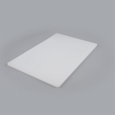 Chef 101 White Plastic Cutting Board - 24" x 18" x 1/2" - 1 count box