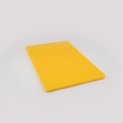 Chef 101 Yellow Plastic Cutting Board - 24" x 18" - 10 count box