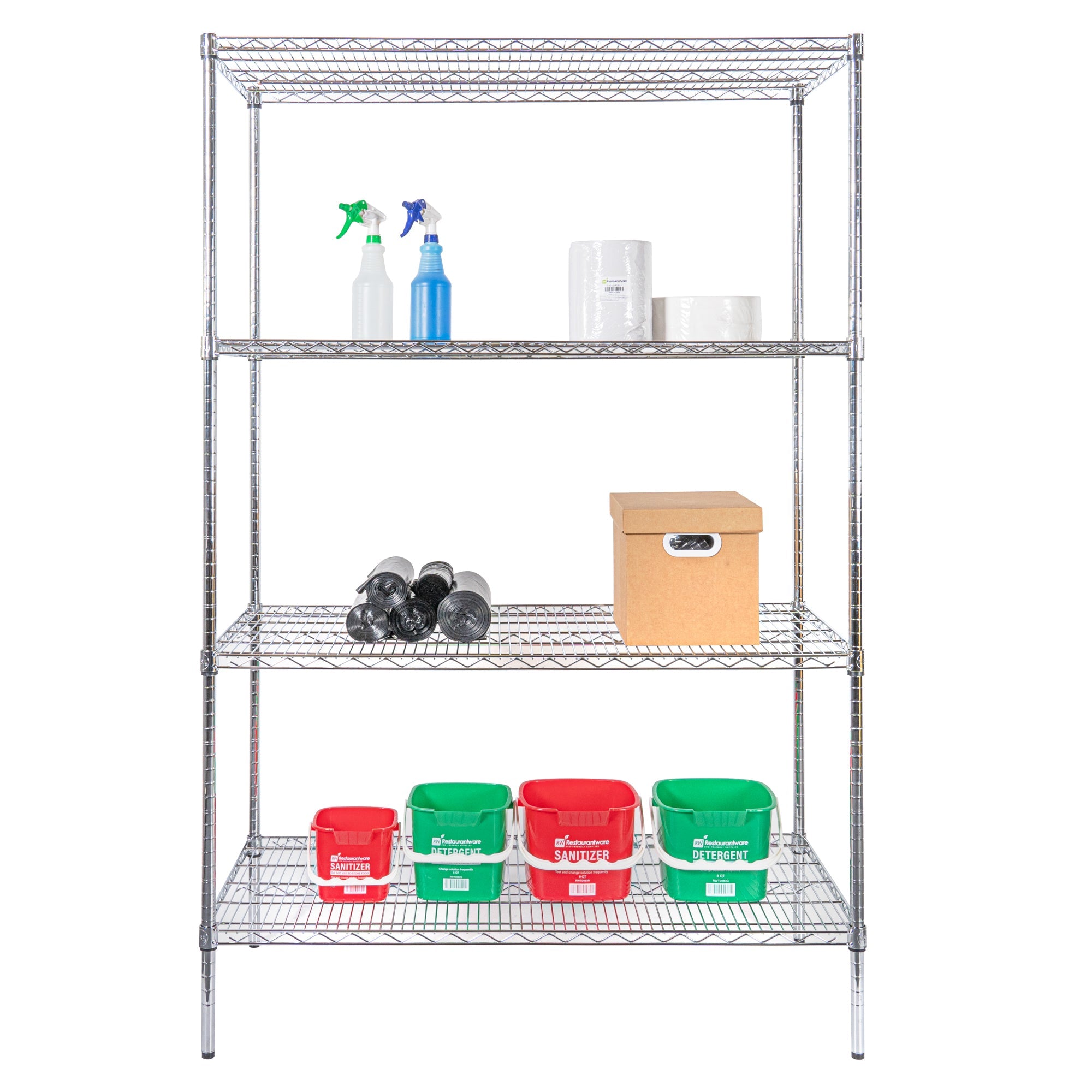 Chef 101 NSF Chrome Shelf - 18" x 48" - 4 count box