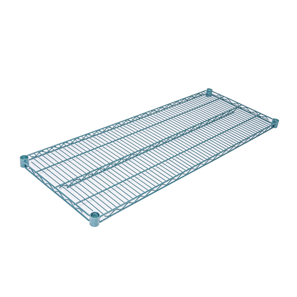 Chef 101 NSF Green Epoxy Shelf - Corrosion-Resistant - 18" x 48" - 4 count box
