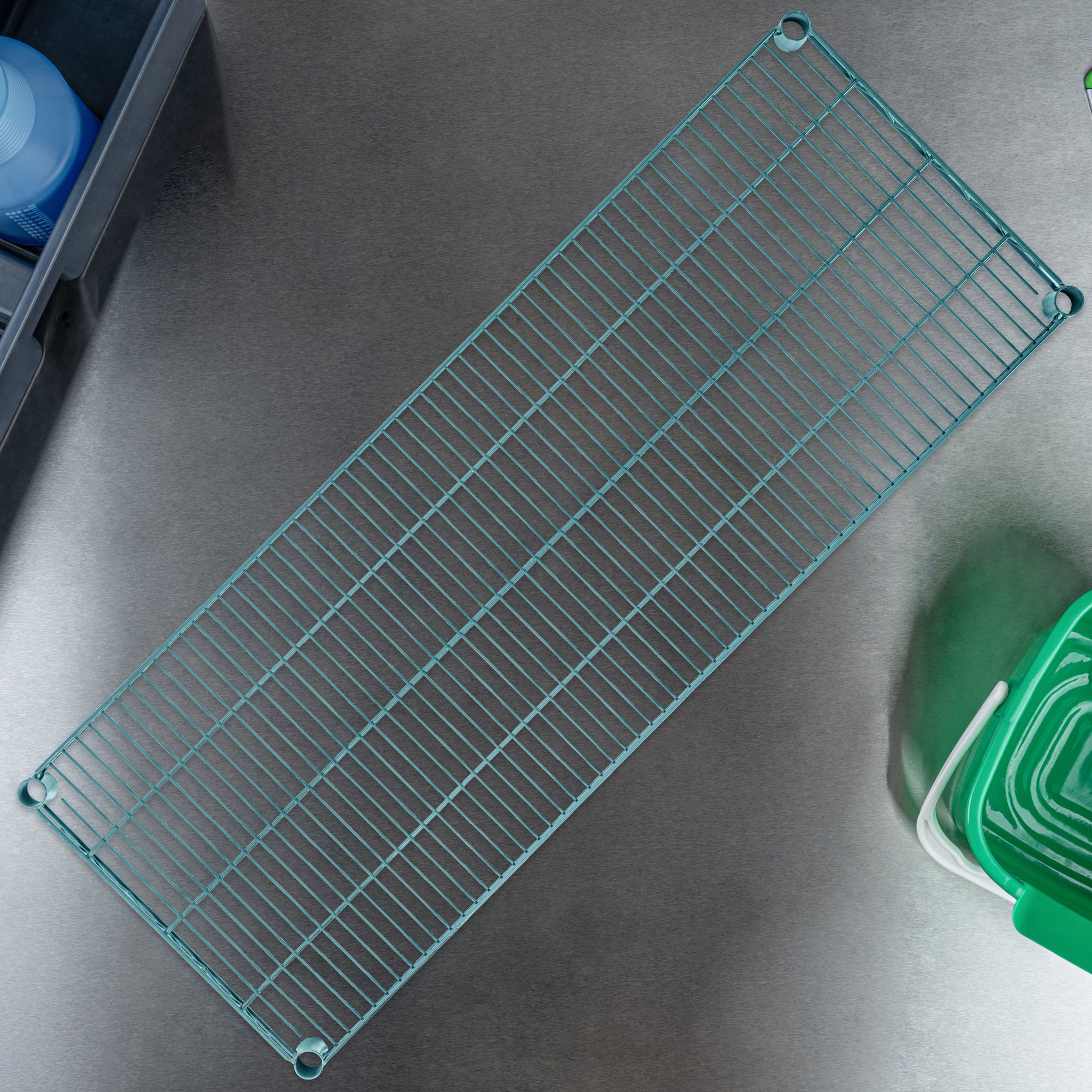 Chef 101 NSF Green Epoxy Shelf - Corrosion-Resistant - 18" x 48" - 4 count box