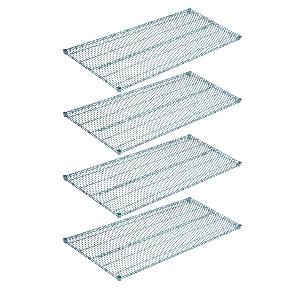Chef 101 NSF Green Epoxy Shelf - Corrosion-Resistant - 24" x 60" - 4 count box