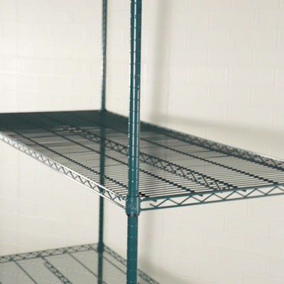 Chef 101 NSF Green Epoxy Shelf - Corrosion-Resistant - 24" x 60" - 4 count box