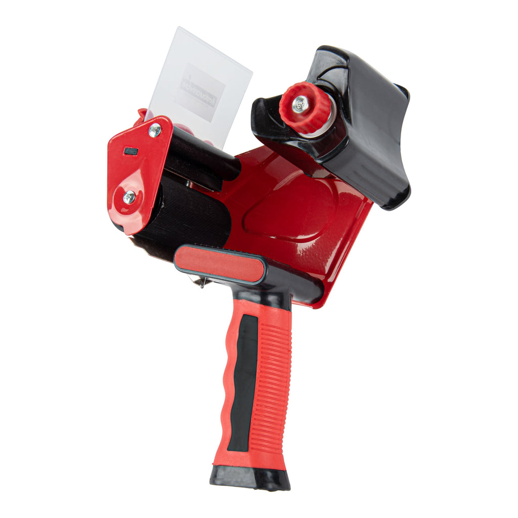Handy Tek Red Tape Dispenser Gun - Rubber Handle - 3" - 1 count box