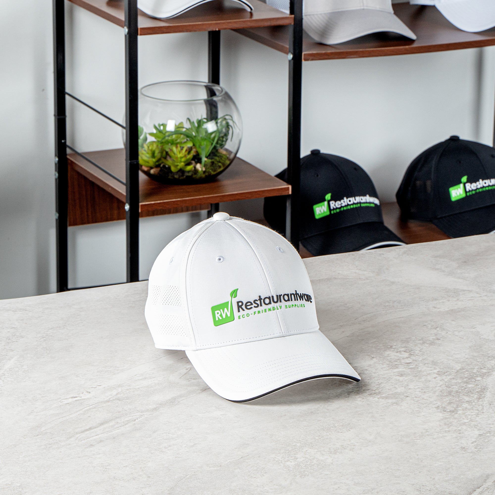 RW Threads White Adjustable Perforated Hat - 1 count box
