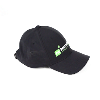 RW Threads Black Adjustable Perforated Hat - 1 count box