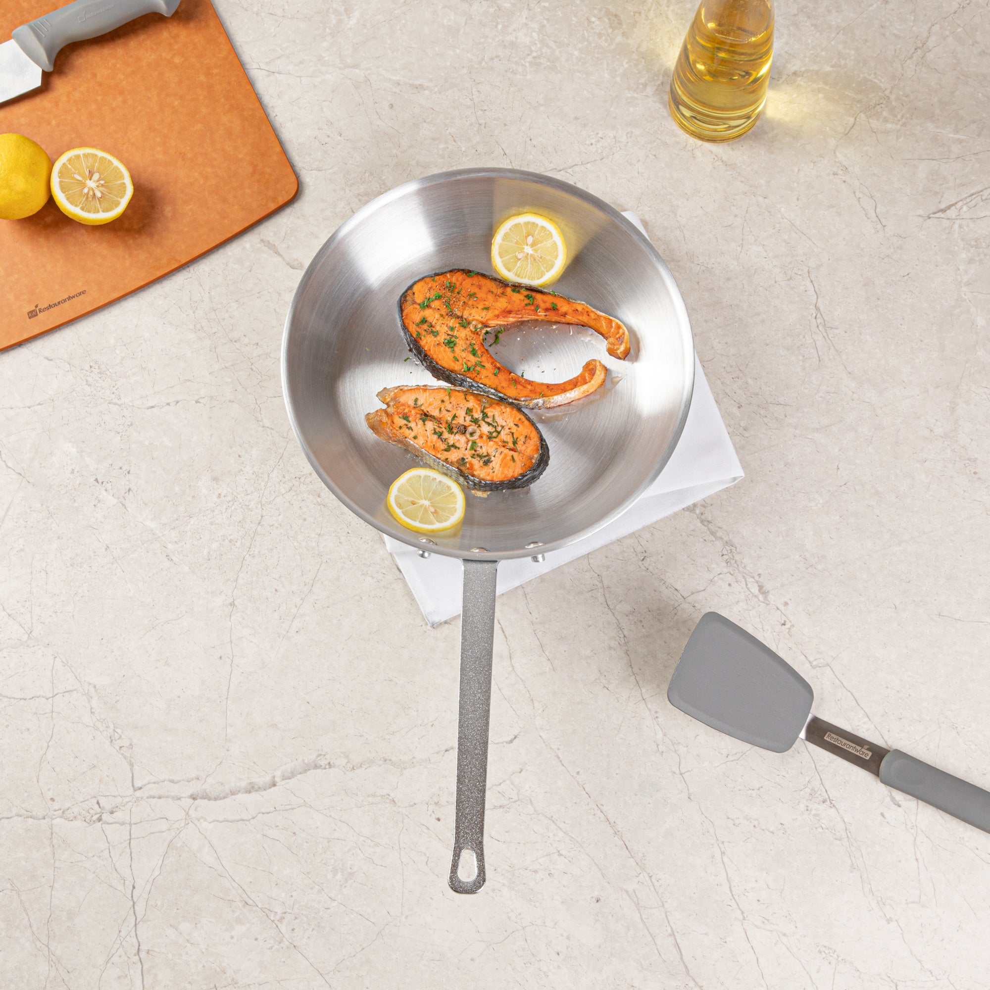 Met Lux Aluminum 12" Fry Pan - 1 count box
