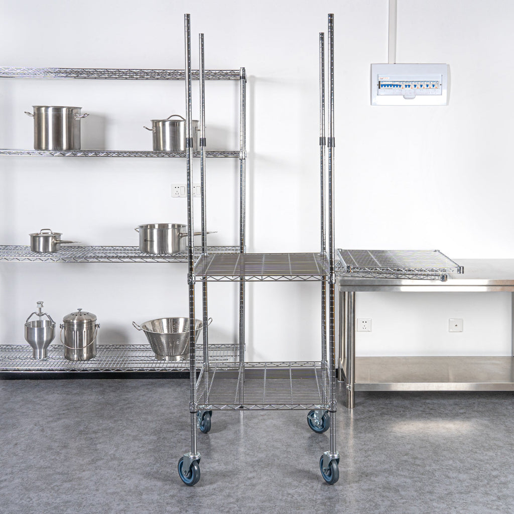 Chef 101 74" NSF Chrome Mobile Shelving Post - 4 count box